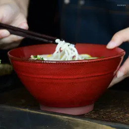 Miski ceramiczna miska w stylu zachodnim zupa kreatywna nieregularna ramen deser sałatka domowa danie osobowości domowe