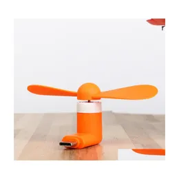 Party Favor 2 In 1 Creative Mini Portable Micro Phone Fan 5V 1W Mobile Usb Gadget Fans Tester For Typec And Phones Drop Delivery Hom Dh2Fy