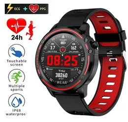 L8 Smart Watch Männer IP68 WASGERFORTE Reloj Inteligente Hombre Smartwatch mit EKG PPG Blutdruck Herzfrequenz Sportfitness Brace6885311