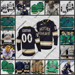 College Hokey Yeni Kolej Hokeyi Giyiyor NCAA Özel NDF Hokey Dennis Gilbert Jersey Jorda Gross Vinnie Hinostroza Jersey T. J. Tynan Cale Morris Anders BJ