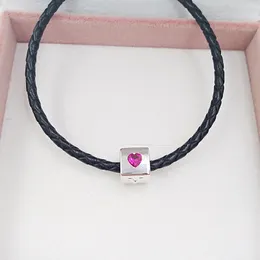 Srebrna geometryczna biżuteria Making Kit Love Dice Charms Pandora Złota Bransoletka Oryginalna rocznica Prezenty dla kobiet mężczyzn 797811czr Anlajewel