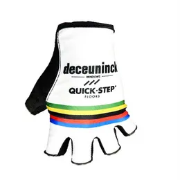 2021 Deceuninck Quick Step PRO TEAM Campione del mondo Ciclismo Guanti da bici Gel da bicicletta Antiurto Sport Mezze dita Glove271G