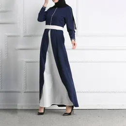 Etnik Giyim Müslüman Kadın Uzun Elbise Kadınlar Abaya Dubai için Kaliteli Kemer Elbiseleri 2022 Topluluğu Femme LSM099