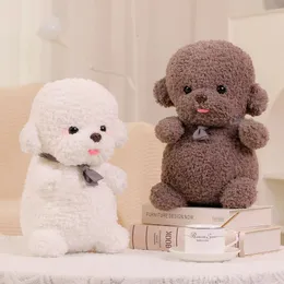 高品質のシミュレーションBichon Frize Dog Dog Plush Toy Stifted Korea LifeLike Pomeranian Dog Puppy Doll Doll Home Decor Kid Brithdayギフト