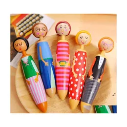 Parepoint Pens لطيف المرح الأصالة Doll Doll Pen Student Office Stationaly Formty Rra10388 Drop Deliver