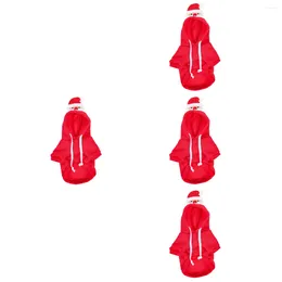 クリスマスデコレーション4x犬用の小さな温かい装飾服アパレル服の友達ホームパーティー飾る