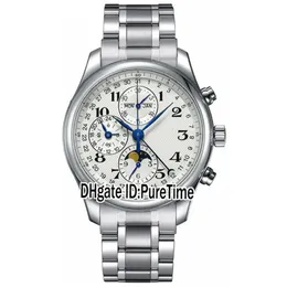 Nowa kolekcja główna L2 773 4 78 6 Peritual Calendar Automatyczna faza księżycowa Daydate Mens Watch zegarki ze stali nierdzewnej 163C3295B