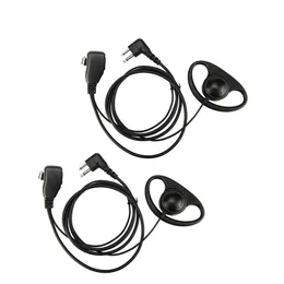 2 pack2pin avan￧ado d shape clipear ptt fone de ouvido de fone de ouvido para Motorola 2 Way Radios