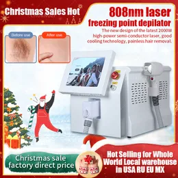 Produkty kosmetyczne świąteczne zakupy 2000 W USA Dioda barowa laser 3 fale 755 808 1064NM Sprzęt do depilacji sprzęt do usuwania włosów do salonu