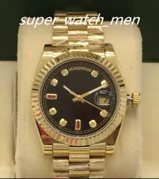 15 Estilo Masculino Esportes Duplo Calendário Grande Janela Relógios Automáticos Mecânicos Dimond 41mm Relógios Moda Negócios Aço Inoxidável Movimento Dourado À Prova D' Água