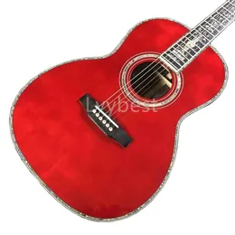 LvyBest Guitarra el￩ctrica Spruce Spruce Top Pony Facteboard Abalone Aking Guitarra ac￺stica 39 pulgadas 000 Cuerpo