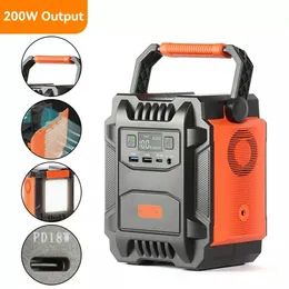 Warehouse Delivery 200w Emergency Batteries Back up Rechargeable Portable Power Station for Mobile Phone