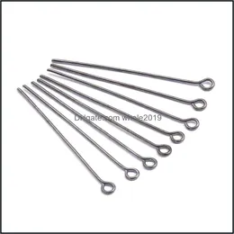 Clasps Hooks 200pcs 1650mm Eye Head Pin Edeles Endles Supplies for Jewelry Making Accessories Exclured Enring Drop Drop Dropence C Otro7