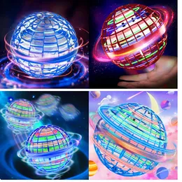 Electric/RC Aircraft Flash Fly Ball Toy Hover Orb Flying 2022 Magic Toys Galactic Fidget Spinner med LED -lampor Mini Drone Boomeran AMWMC