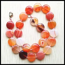 CHOKER Nature Carnelian Каменная круглая форма шарики подвески для ожерелья украшения драгоценности драгоценный камень шнурки длиной 48 см. Опал -агате -агате