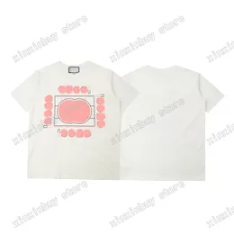 Xinxinbuy Men Designer Tee T Shirt Paris Music Stripe Wzorka Druku