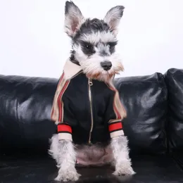 Fashion Zipper Design Pets Jacket Outdoor Street Style Dog Apparel Winter Trendy Teddy Bichon Puppy Clothes241g