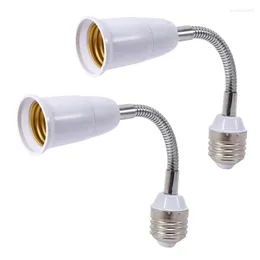 Lamph￥llare 2x LED -gl￶dlampah￥llare Konverterare Adapter Flexibel E27 f￶r att f￶rl￤nga f￶rl￤ngningen av uttag av uttag av uttag