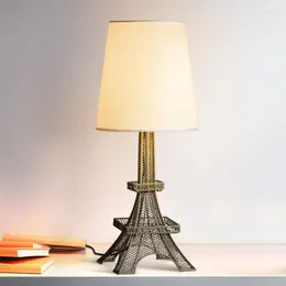 Table Lamps French Eiffel Tower Lamp Postmodern Led Desk Lights For Living Room Dining Iron Lighting Bedside Night E27