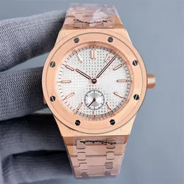 Męskie automatyczne zegarki mechaniczne klasyczny styl 42 mm pełny pasek ze stali nierdzewnej górne zegarki na rękę Supphire Super Luminous Royal Montre de Luxe luksusowe zegarki