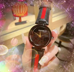 Small Womens Bee G Shape Watches Quartz Movement Time Clock Watch Genuine Leather Belt Business Casual Dress Hour Bracelet Original Clasp Analog Casual Wristwatch
