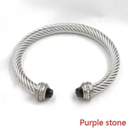 Manschettarmband Fashion Charm Färgglad tråd Twist Rope 7mm Öppna smycken Style Armband Kvinnor Bangle Armbandskedjedesigner Luft Luxury