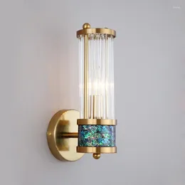 Vägglampa japanska led sconce korea sovrum sovrum fixtur bröllop el rum belysning e14 modernt ljus