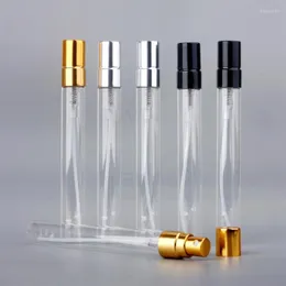 Lagringsflaskor 10 stks/pak 10 ml Clear Mini Parfum Glazen Fles Lege Cosmetica Exempel Test Buis Dunne Flesjes