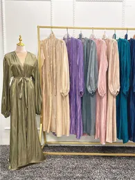 Abbigliamento etnico Kaftan Abaya per le donne Kimono Musulmane Cardigan Dubai Abaya Turchia Islam Arabo Musulmano Abito lungo modesto Robe Longue Femme