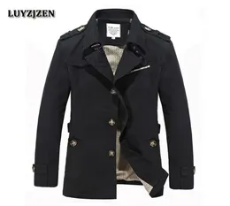Hombres Casaco Inverno Homem Casual Mens Jackets and Coats Fashion Solid Cotton Overcoat Nuevo gabardina Veste Homme Jacket 97182479