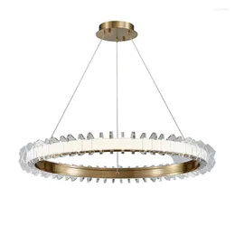 مصابيح قلادة Nordic LED Crystal Hanging Lamp Shade Big Glass Box Light Kitchen Island Ghandelier Lighting Luxury Designer