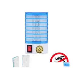 Pest Control Mini LED Night Light Type Socket Electric Mosquito Repellent Bug Insect Killer Trap Lamp Zapper 110/220V Drop HomeFavor Dheqp
