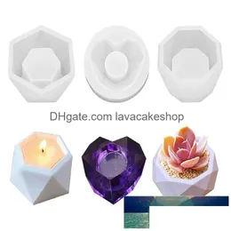 Craft Tools Concrete Cement Clay Mold Sile Resin Candle Soap Making Mod 3D Molds For Epoxy Succent Flower Pot Factory Price Expert D Dhvzr