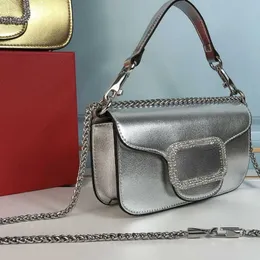 Luxus Diamant Umhängetasche Frauen Brief Tragetaschen VT Designer Messengerbag Mini glänzende Handtasche Dame Diagonale Geldbörse 27 cm 20 cm