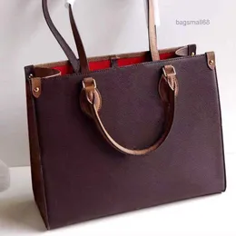 Designer Tote Handbag Luxury Shopping Väskor Kvinnor Läder axelväska läder dam mode kvinna handväskor affärer totes handväska messenger bagsmall68