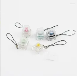 Nyckelringar Mekanisk switch Keychain f￶r tangentbordsomkopplare utan LED -l￤tta leksaker Stressavlastningsg￥vor