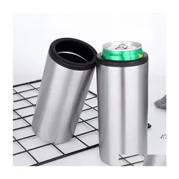 Tumblers 9 стили 12 унций Cola Cans с двойной стеной из нержавеющей стали Вакуумная чашка охлаждает пивные бутылки Портативные бутылки с помощью морской капли d ot2hz