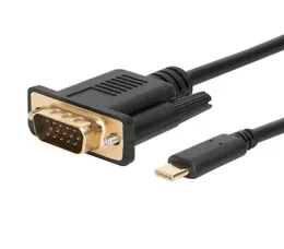 USB 31 TypeC till VGA -adapterkabel 18M USBC MANA till 15PIN VGA Male Cord1445397
