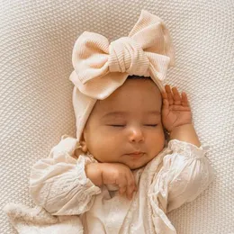Hair Accessories Baby Headband Urodzony dla dzieci Buja Dziecko Bowknot Turban Babies Elastic Headwrap