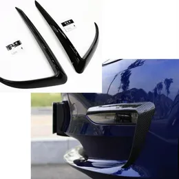 Car Gloss Black Front Pront Plate Spoiler Cover for Tesla Model 3 Fog Lamp Decoration Cover Cover Trim Car Accessories242f
