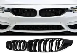 BMW 4シリーズ20132018 428i 430i 435i 440i F32 F33 F36 F80 F82 F83 GLOSS BLACK9542061のフロントセンター腎臓グリルグリル交換