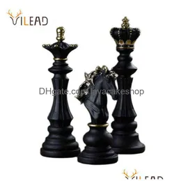 Decorative Objects Figurines Vilead Chess Pieces For Interior The Queens Gambit Decor Office Living Room Home Decoration Modern Ch Dhkc4