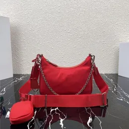 High Quality Designer Woman Bags Handbags With Box 3in1 messenger bag shoulder original box purse clutch Nylon with chain and strap