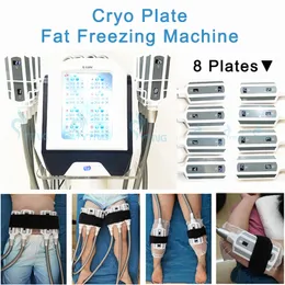 Cryolipólise portátil Cryo Pad Machine Slimming 8 almofadas de gelo escultura de gordura congelando o corpo esculpindo redução de celulite