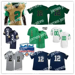 Abbigliamento da football americano da college Abbigliamento da football americano da college Notre Dame Fighting Maglia da football irlandese da college Tyler Buchner Ian Book KYREN WILLIAMS JACK COAN Chr