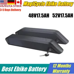 EU US Tax inkluderade Reention Kirin Ebike Battery Pack 52V 17.5AH SIDA RELEASE Hailong Batterier med 58,8V 3A -laddare för 1000W HIMI Way Electic Bikes Magicycle Ebike