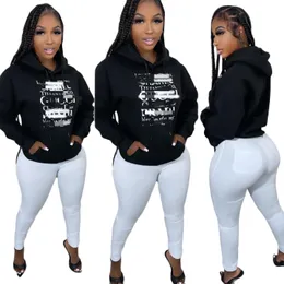 2023 Designer Letter Print Hoodies Women Casual Hooded Sweatshirts Long Sleeve Pullover Tops Free Ship