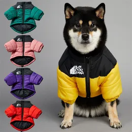 The Dog Apparel Face Down Jacket Winter Thick Warm Dog Apparels Luxury Dogs Clothes Schnauzer French Bulldog Designer Pet Clothing