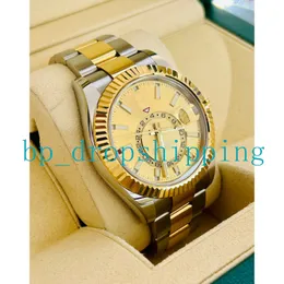 Orologi classici Atmosphere Good Looking Business Svizzera Esplosioni annuali Orologi da uomo di fascia alta Orologio da polso in acciaio inossidabile 904l quadrante oro 42mm