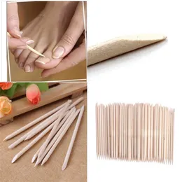 Cuticle Pushers Orange Wood Sticks Nail Art Pusher Remover Beauty Tool Wooden Push211x